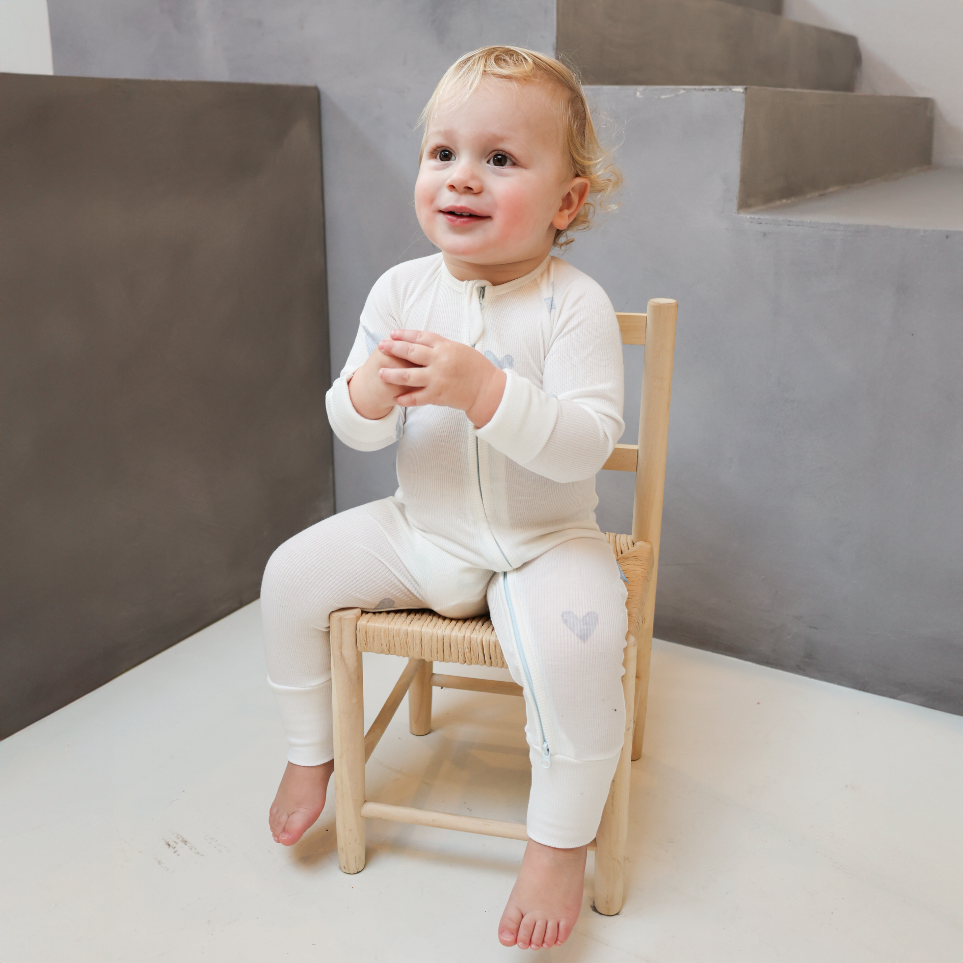 ZIPSTER™ Ribbed Blue Love