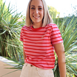 Organic Cotton Breastfeeding T-Shirt Candy Stripes