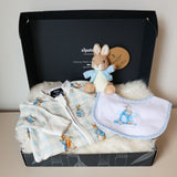 Mini set regalo Peter Rabbit blu (3 pezzi)