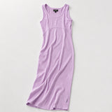 St Tropez Ribbed Vestito per l'allattamento Lilla