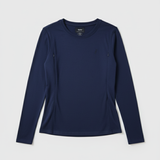 Maglietta allattamento manica lunga blu navy