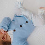 Cardigan blu chiaro con bottoni