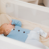 Cardigan blu chiaro con bottoni