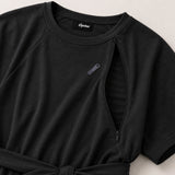Barcelona Breastfeeding T-Shirt Dress Charcoal