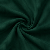 Ribbed Leggings in bambù color oliva