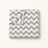 Coperta grande in mussola Zig Zag