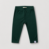 Ribbed Leggings in bambù color oliva