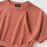 Barcelona Breastfeeding T-Shirt Dress Rusty Striped