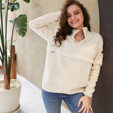 Breastfeeding Fleece - Ivory