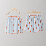 Set di pigiami da donna con aragosta ondulata
