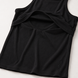 Breastfeeding Ribbed Canotta Nero