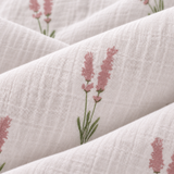 Coperta grande in mussola color lavanda