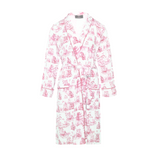 Accappatoio donna rosa Toile de Jouy Bamboo