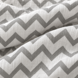 Coperta grande in mussola Zig Zag