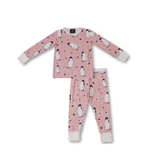 Set di pigiami per bambini Pinguino rosa