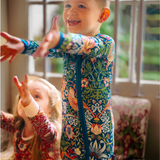 William Morris Zipster Ladro di fragole blu navy