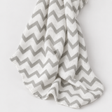 Coperta grande in mussola Zig Zag