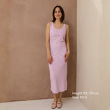 St Tropez Ribbed Vestito per l'allattamento Lilla