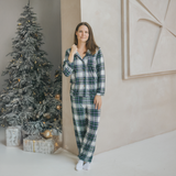 Set pigiama donna Verde Tartan