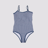 Costume da bagno da donna a righe nautiche