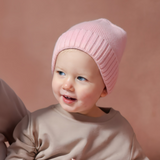 Bamboo Knit Beanie - Baby Pink