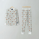 Set pigiama in bambù a quadri “Bloom” per bambini Miffy, vista frontale