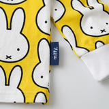 Miffy x Zipster woven label on the Children's Miffy Hello Yellow bamboo pyjama set