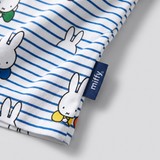 Miffy x Zipster woven label on the Children's Miffy Peek-a-Boo Blue bamboo pyjama set