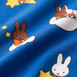 Close-up of the soft bamboo fabric of the Children's Miffy Starry Sleep bamboo pyjama set