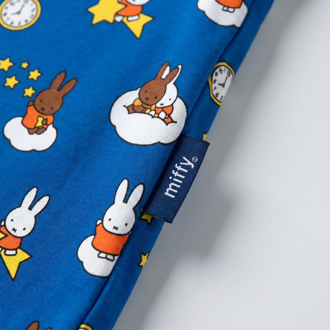 Miffy x Zipster woven label on the Children's Miffy Starry Sleep bamboo pyjama set