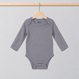 Body a maniche lunghe grigio