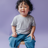 Maglietta Bamboo Everyday per bambini, grigio erica