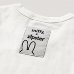 Miffy x Zipster etichetta tessuta sul body in bambù stile pop art Retro Miffy body in bambù stile pop art per neonati