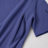 Maglietta oversize per l'allattamento Navy