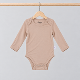 Body a maniche lunghe beige